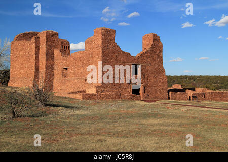 Quarai rovine a salinas monumento nazionale nello Stato del New Mexico Foto Stock