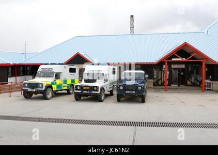 Il re Edoardo VII Memorial Hospital, Stanley, Isole Falkland Foto Stock