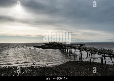 Birnbeck Pier, Weston-super-Mare Foto Stock