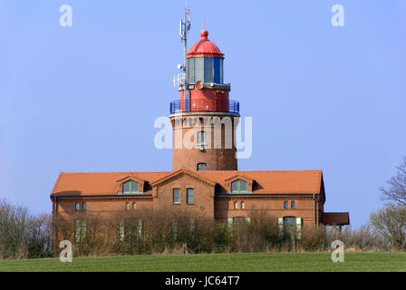 Germania, Meclemburgo-Pomerania occidentale, raffreddamento a molla, faro, Deutschland, Meclenburgo-Pomerania Occidentale, Kuehlungsborn, Leuchtturm Foto Stock