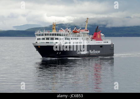 CalMac traghetto da Oban a Craignure sull'Isle of Mull, Scozia Foto Stock