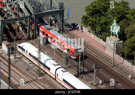 Blick vom triangolo di Colonia , Köln, Nordrhein-Westfalen, Deutschland Foto Stock