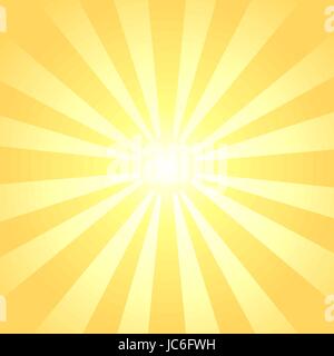 Raggi del sole sullo sfondo Illustrazione Vettoriale