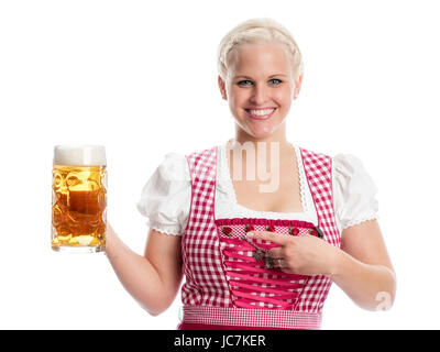 Blonde bayrin litri di birra Foto Stock