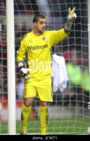 ADAM FEDERICI READING FC MASSA città di Nottingham Inghilterra 16 Gennaio 2010 Foto Stock