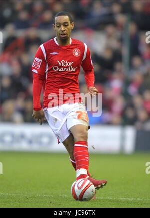 DEXTER BLACKSTOCK Nottingham Forest FC MASSA città di Nottingham Inghilterra 16 Gennaio 2010 Foto Stock