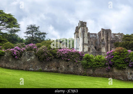 Il vecchio castello Wardour, Tisbury, Wiltshire, Inghilterra, Regno Unito Foto Stock