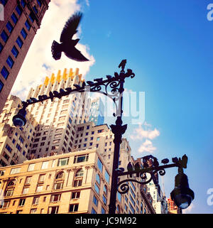 Dettaglio cavallo da Central Park merry-go-round New York City Foto Stock