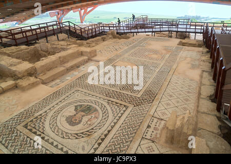 Kourion sito archeologico, casa di Eustolius, vicino a Limassol Limassol Cipro del Sud Foto Stock