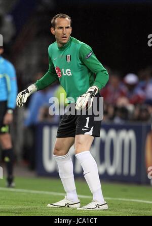 MARK SCHWARZER Fulham FC Fulham FC HSH Nordbank Arena Amburgo Germania 12 Maggio 2010 Foto Stock