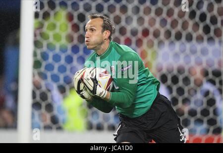 MARK SCHWARZER Fulham FC Fulham FC HSH Nordbank Arena Amburgo Germania 12 Maggio 2010 Foto Stock