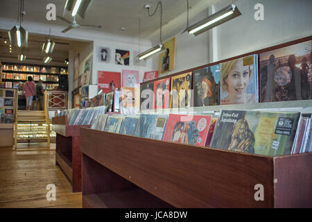 Record store Plato a Groningen, Paesi Bassi Foto Stock