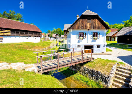 Kumrovec pittoresco villaggio nella regione di Zagorje croato, luogo di nascita di Josip Broz Tito, ex leader della Iugoslavia Foto Stock