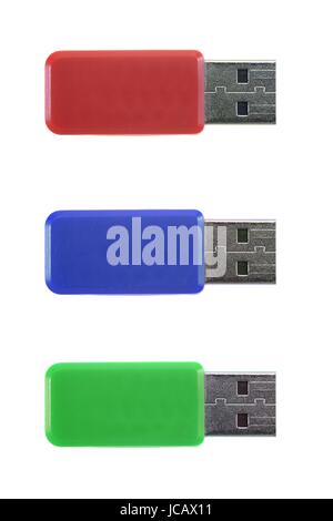Un'immagine ravvicinata di un memory stick USB Foto Stock
