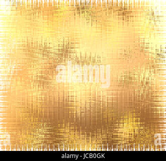 In vetro smerigliato pattern con texture di ripple. Oro metallizzato stile grunge superficie - jpg immagine Foto Stock