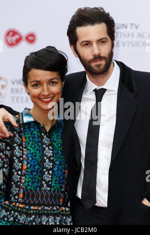 La Vergine TV British Academy Televisione Awards tenutosi presso il BFI Southbank - Arrivi con: Dina Mousawi, Jim Sturgess dove: Londra, Regno Unito quando: 14 maggio 2017 Credit: Mario Mitsis/WENN.com Foto Stock