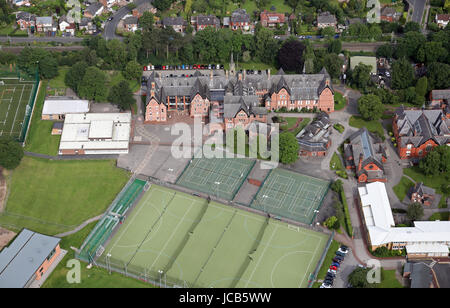 Vista aerea del Cheadle Hulme Scuola, Cheadle, Regno Unito Foto Stock