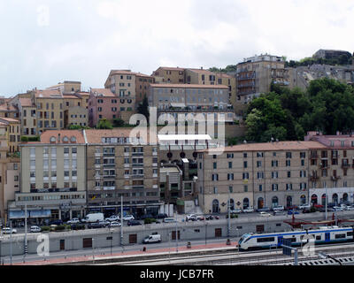 Vista del porto di Ancona a bordo di Minoan Lines Ferry Cruise Olympia Foto Stock