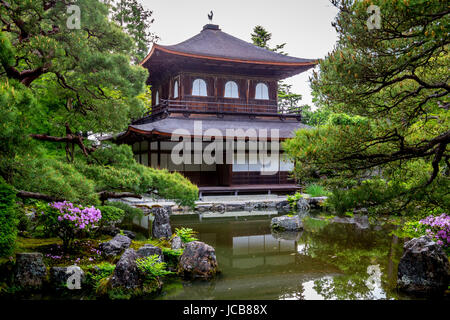 Ginkaku-ji o Jisho-ji il tempio di Kyoto, Giappone. Foto Stock