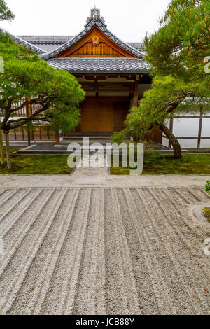 Ginkaku-ji o Jisho-ji il tempio di Kyoto, Giappone. Foto Stock