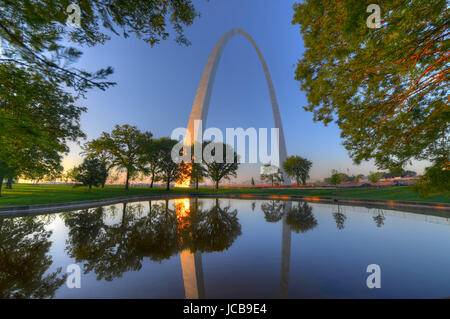 Il Gateway Arch a St Louis, Missouri. Foto Stock