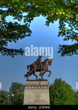 Apoteosi di San Louis statua di Re Luigi IX di Francia e omonimo di San Louis, Missouri a Forest Park, St. Louis, Missouri. Foto Stock