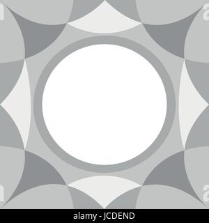 Abstract grigio Sfondo psichedelico con spazio per il testo Illustrazione Vettoriale