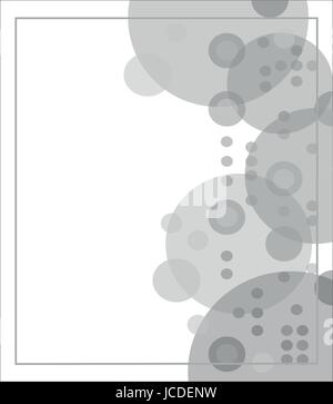 Rotondo grigio Sfondo forme con spazio vuoto per il tuo testo. Illustrazione Vettoriale