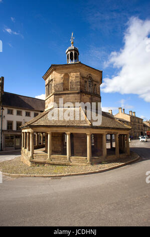 Il mercato vecchio croce in Barnard Castle, nella contea di Durham Foto Stock
