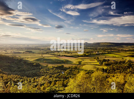 Vista del North Yorkshire dal modo di Cleveland. Tutti i diritti riservati Foto Stock