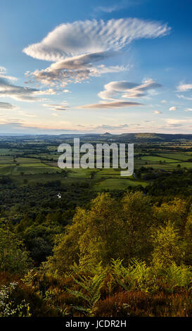 Vista del North Yorkshire dal modo di Cleveland. Tutti i diritti riservati Foto Stock