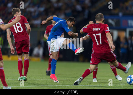 Udine, Italia. 11 Giugno, 2017. Eder (ITA) Calcio/Calcetto : FIFA World Cup Russia 2018 Qualificatore europeo il gruppo G match tra Italia 5-0 Liechtenstein a Dacia Arena di Udine, Italia . Credito: Maurizio Borsari/AFLO/Alamy Live News Foto Stock