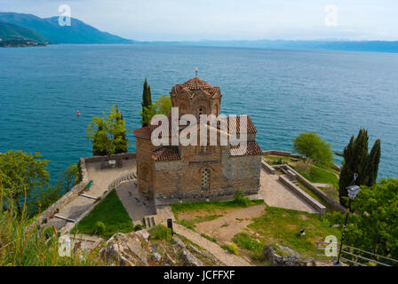 Sveti Jovan Kaneo, San Giovanni a Kaneo, Ohrid Macedonia Foto Stock