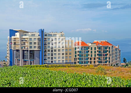 Funchal, Alberghi anteriore, Madeira, Portogallo, Foto Stock