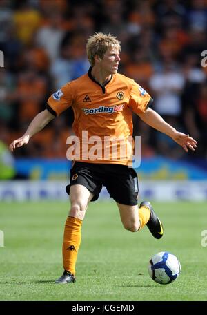 ANDY KEOGH WOLVERHAMPTON WANDERERS FC WOLVERHAMPTON WANDERERS V West Ham MOLINEUX, WOLVERHAMPTON, Inghilterra 15 agosto 2009 DIY99421 AVVERTENZA! Questa fotografia può essere utilizzata solo per il giornale e/o rivista scopi editoriali. Non può essere utilizzata per, Internet/uso Online né per le pubblicazioni riguardanti 1 player, 1 Club o 1 CONCORRENZA, senza autorizzazione scritta da parte di Football DataCo Ltd. Per qualsiasi domanda, contattare Football DataCo Ltd il +44 (0) 207 864 9121 Foto Stock