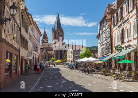 Wissembourg Centro Città Foto Stock