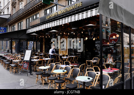La Porte Café Montmartre, Parigi, Francia Foto Stock