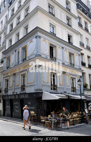 Au Rocher de Cancale, rue Monyorgueil, Parigi, Francia Foto Stock