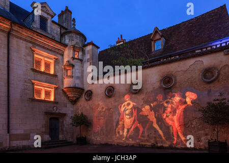 Francia, Cher (18), Bourges, l'Hôtel Lallemant durant Les Nuits Lumières // Francia, Cher, Bourges, Hotel Lallemant durante il Nuits Lumières Foto Stock