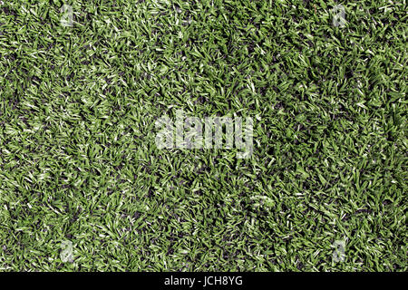Artificiale prato verde campo. Vista dall'alto. Texture. Sfondo Foto Stock