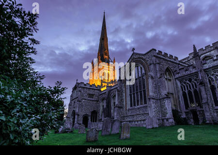 Thaxted, chiesa ,Essex, Inghilterra, Regno Unito Foto Stock