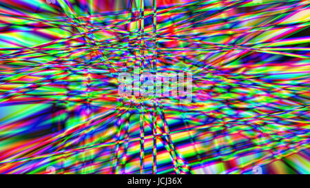 Abstract sfondo digitale costituito da arte psichedelica 3d illustrazione Foto Stock