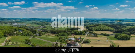 Panormaic vista dal castello di nurburg Foto Stock