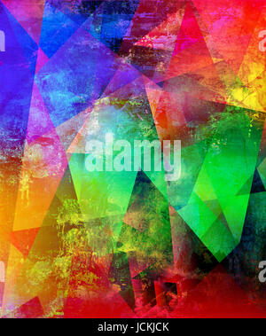 Abstrakte malerei-texturen collagiert Foto Stock
