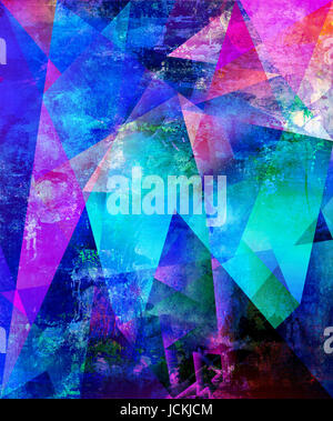 Abstrakte malerei-texturen collagiert Foto Stock