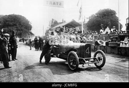 Sunbeam, Kenelm Lee Guinness 1914 IOM TT Foto Stock