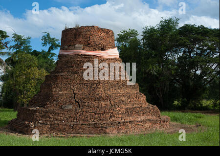 Wat somma ko parco storico nakhon chum in Kamphaeng Phet, Thailandia (una parte del patrimonio mondiale dell UNESCO Città storica di Sukhothai e associati Foto Stock