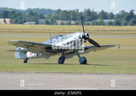 Messerschmitt Bf 109 tedesco guerra mondiale 2 fighter a IWM Duxford Foto Stock