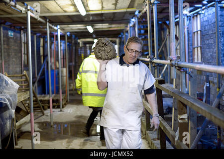 Foto di lavoratori in ceramica Middleport, Stoke-on-Trent. Foto Stock