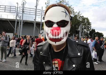 Sydney, NSW, Australia. 17 Giugno, 2017. Ventole Cosplay dress up per Supanova Comic Con Sydney Credito: Christopher Khoury/stampa Australiana/ZUMA filo/Alamy Live News Foto Stock